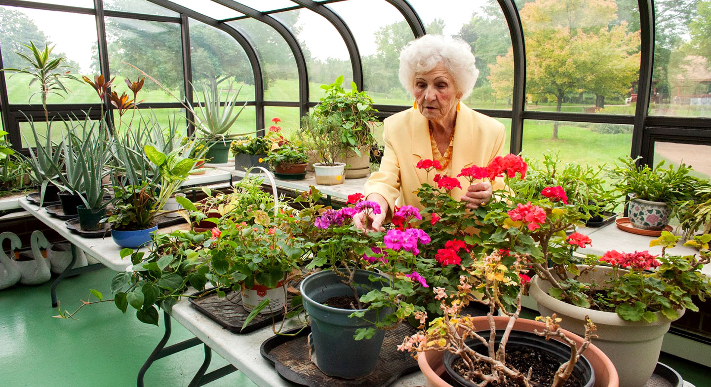 Community Member in Floral Green House