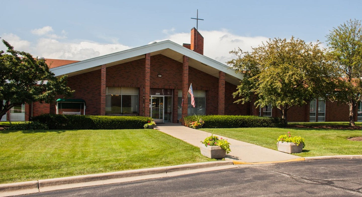 Building exterior front entrance