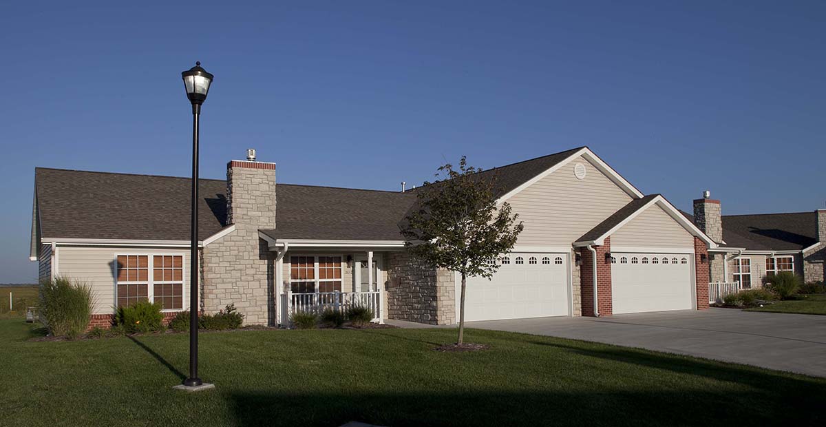 An exterior view of one of Ascension Living via Christi Village's resident villas.